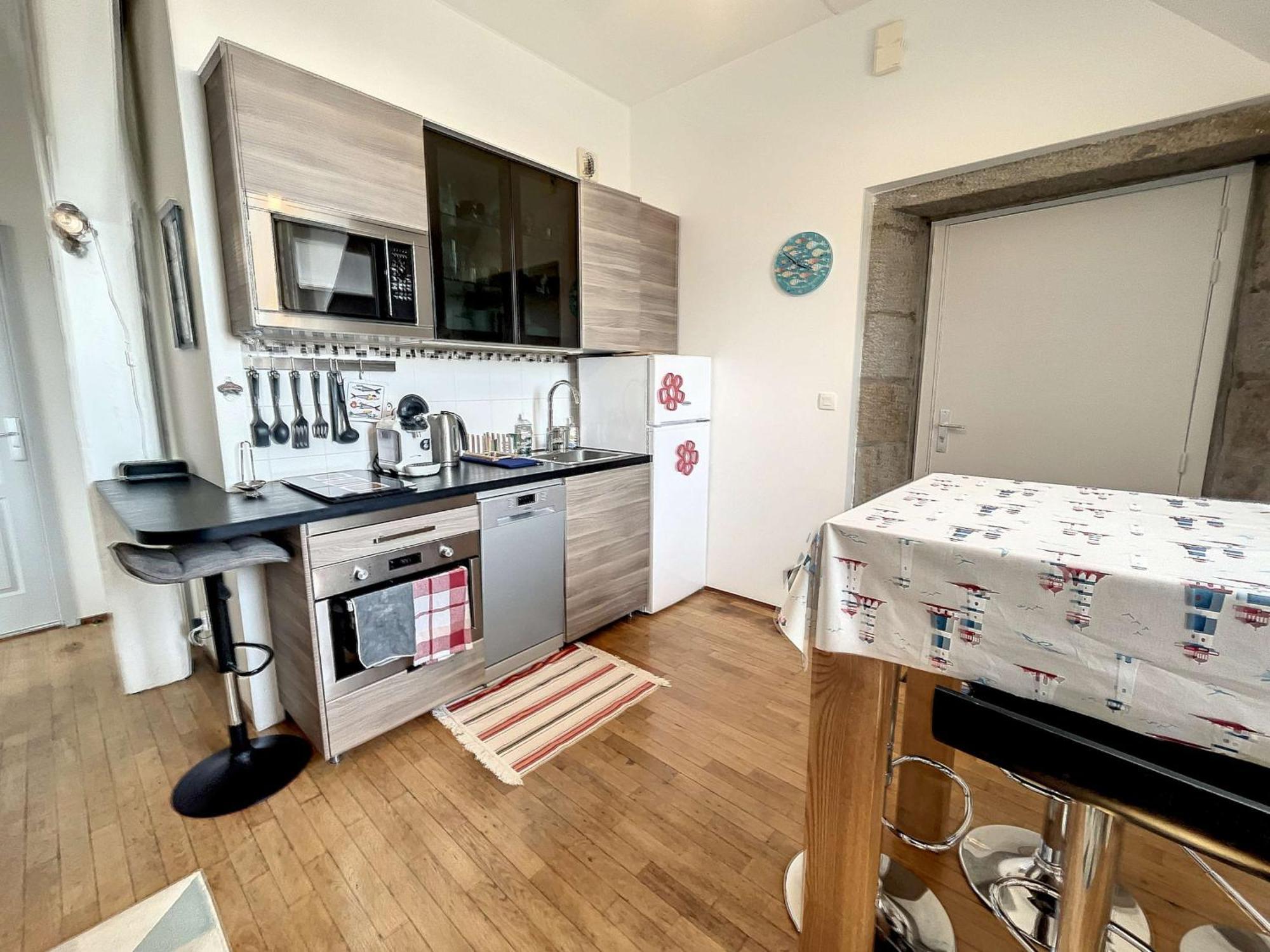 Appartement Cosy, 200M Plage, Parking Prive, Wifi - Fr-1-361-18 Granville Exterior foto